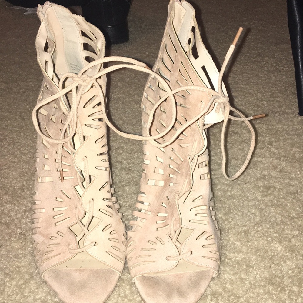 Tan booties